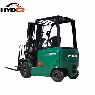 1500kgs 1.5tons Electric Forklift Cargo Storage Equipment with 2185*1120*2140mm Size