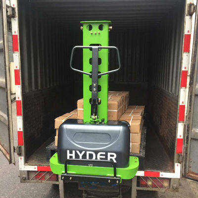 Semi Electric 300/500/700/1000kg Hyder Self Loading Stacker with 12V / 45ah Battery