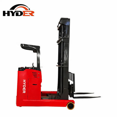 1600kgs 1.6t Electric Seated Reach Truck Forklift with 10m Lift Height and DC Motor
