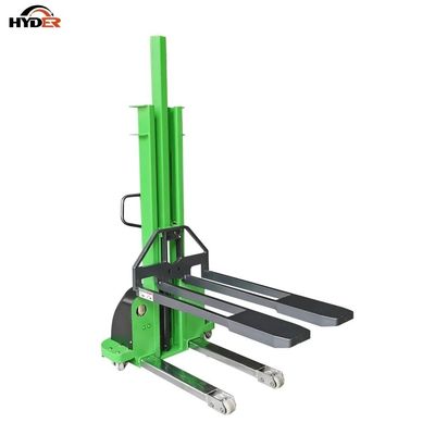 700kg Capacity Self Loading/Unloading Hydraulic Automatic Forklift Stacker in Yellow
