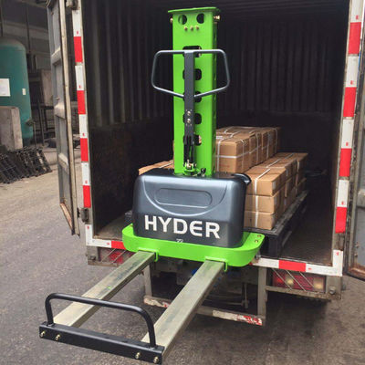 500kg Capacity Portable Forklift Pallet Stacker Hydraulic Semi Self Lift Stacker