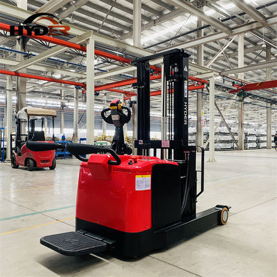 American Curtis Controller Reach Forklift Fast Handling in Narrow High Rack Warehouses