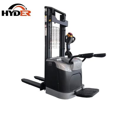 Electric Standing on Pallet Stacker 1.5ton Small Full 2110X850X2070MM for Products