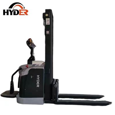 1500kg Stacker for Market Hyder Full Battery Standing Stacker Mini Forklift Stand Stacker