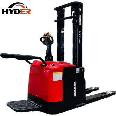 AC Motor Powered Warehouse 2000kg Lifting Stacker Stand-on Type Electric Forklift with CE