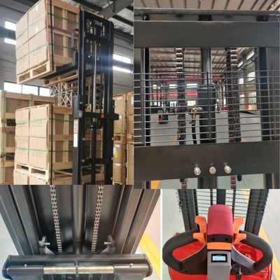 AC Motor Electric Stacker 1500kgs Material Handling Pallet Stacker Walkie Pallet Forklift