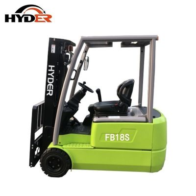 AC Motor Hyder 1.8t Battery Three Wheel Electric Forklift Truck with Customizable Mast
