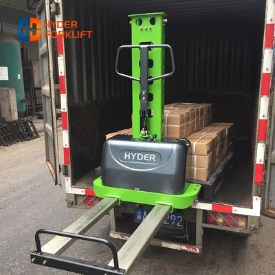 800mm Lift Height Semi Electric Self Lift Stacker 1ton 1000kg for Pallet Movement