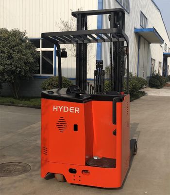 Standing-on Electric Reach Truck Lift height 5000mm Narrow Aisle Capability 2450kgs