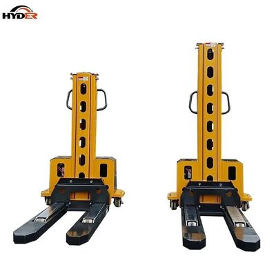 Manufacture Hyder 0.5t/1t Portable Semi Electric Self Lifting Stacker with AC/DC Motor