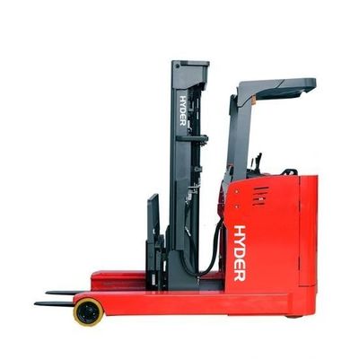 Electric Seated Reach Truck Four Wheel Braking 2370kgs Suitable on Wed and Frozen Ground