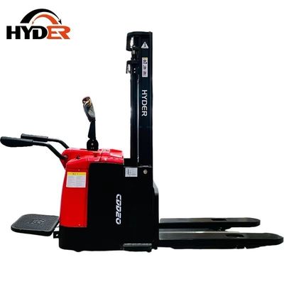 AC Motor Powered Warehouse 2000kg Lifting Stacker Stand-on Type Electric Forklift with CE